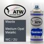 Preview: Mazda, Medium Opal Metallic, WC / 2U: 400ml Sprühdose, von ATW Autoteile West.